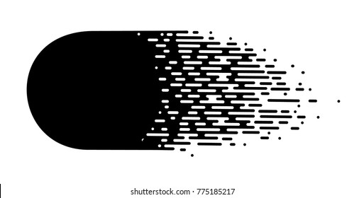 Vector Halftone Transition Abstract Wallpaper.Black And White Irregular Rounded Lines Background for modern flat web site design.