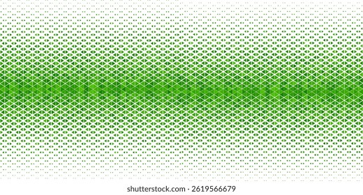 Vector Halftone triangles abstract background. Green geometric pattern. Hipster fashion design print. Geometric design on a white background. Healthcare, science and medicine background.