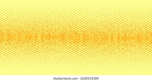 Vector Halftone triangles abstract background. Yellow geometric pattern. Hipster fashion design print. Geometric shape design on a yellow background. Healthcare, science and medicine background.
