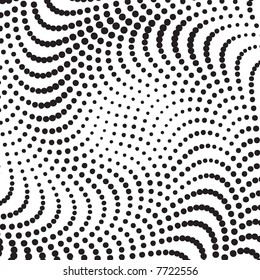vector halftone wave shape for backgrounds and design