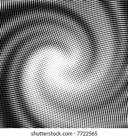 vector halftone wave shape for backgrounds and design