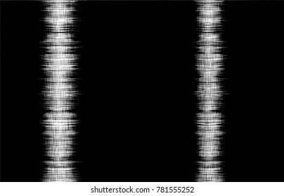 Vector halftone white to black irregular transition pattern made of dots.