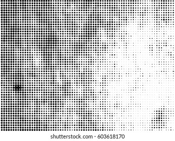 vector halftones background.Distress Dirty Damaged Spotted Circles Overlay Dots Texture . Grunge Effect .