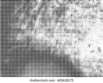 vector halftones background.Distress Dirty Damaged Spotted Circles Overlay Dots Texture . Grunge Effect .