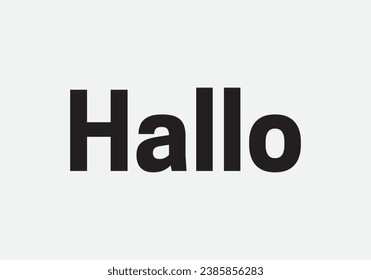 Vector hallo background with black lettering