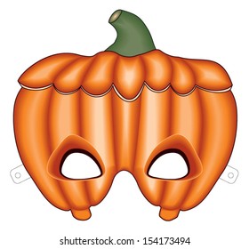 Vector Hallowee Pumpkin mask