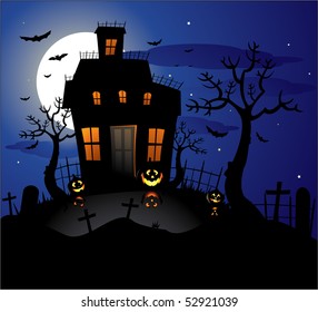 Vector halloween background