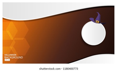Vector Halloween background abstract technology communication and business concept