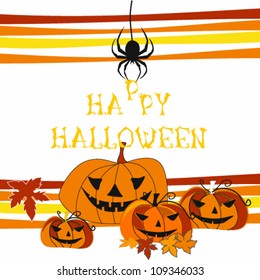 Vector Halloween  background illustration