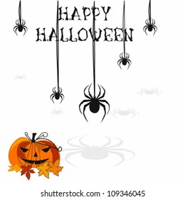 Vector Halloween  background illustration
