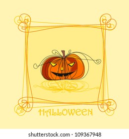 Vector Halloween  background illustration