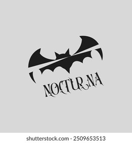 Vector del murciélago de Halloween. Murciélagos voladores de Halloween. Murciélago de Vector vampiro. Silueta oscura del murciélago que vuela en un estilo plano, logotipo