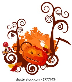 Vector Halloween Card