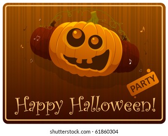 Vector Halloween card