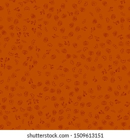vector halloween chaotic seamless pattern