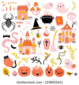 Vector Halloween Clip art Illustration Set