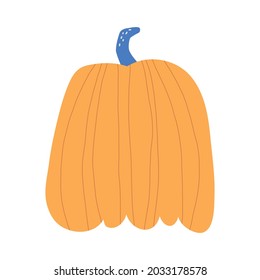Vector Halloween clipart illustration of a pumpkin for decoration