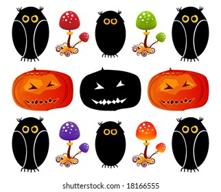 Vector Halloween Clip-art Set