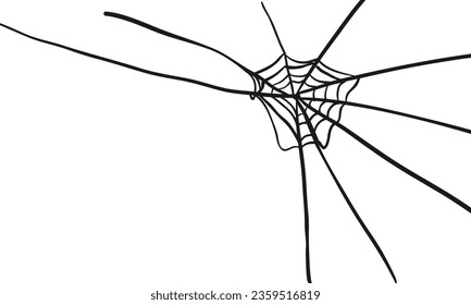 Vector halloween cobweb background. vector illustration