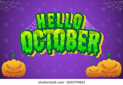 Vector of halloween, creepy, spooky, october, pumpkin with spider web background illustration. Simple abstract design with pattern. Used for media, template, print, holiday decoration, greetings card.