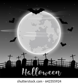 Vector Halloween day background, illustration