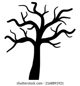 Forma de árbol muerto de Vector Halloween