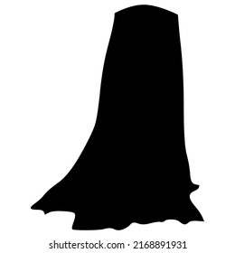 Vector Halloween dead tree shape
