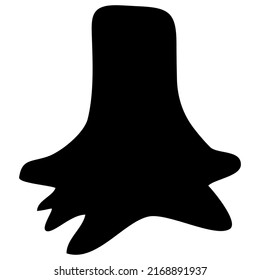 Vector Halloween dead tree shape