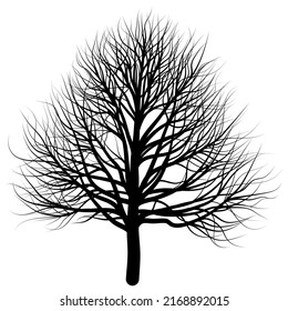 Vector Halloween dead tree shape
