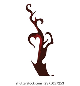 Ilustración vectorial de silueta de árbol muerto de halloween vectorial vectorial.
