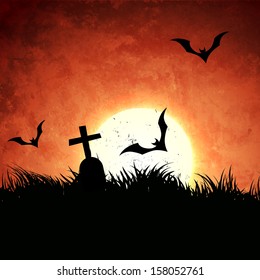 vector halloween design background illustration