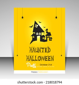 Vector Halloween discount flyer can be used for printing and publishing.