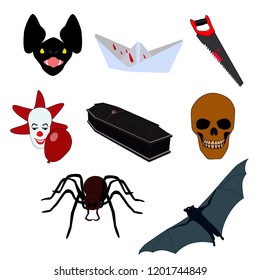 Vector Halloween elements, Halloween Icon set, Happy Halloween vector set