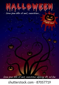 Vector Halloween Flyer Design