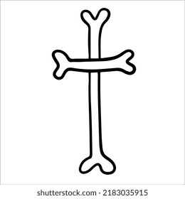 Vector halloween ghost clipart,  mystique and esoteric doodle for terrible party Hand drawn