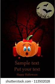 vector Halloween greeting card