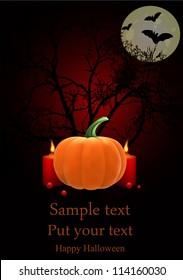 vector Halloween greeting card