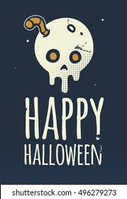 vector halloween greeting card
