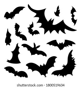 Vector Halloween greeting card, flyer, banner, poster templates. Hand drawn pumpkin bat, cobweb, spider, candy, bone.Perfect for party invitation.