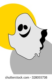 Vector halloween greeting card, invitation and party poster.
