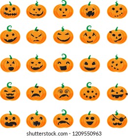 vector halloween Halloween-pumpkin-face-background