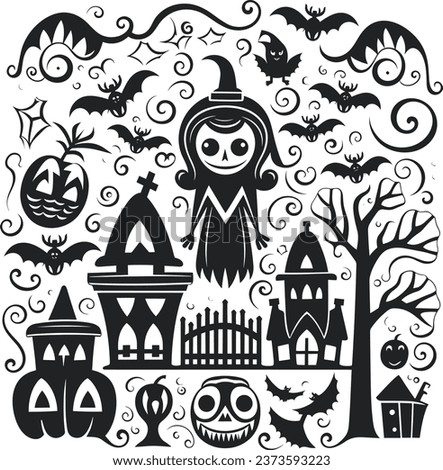 Vector halloween haunted house background for halloween party Happy halloween