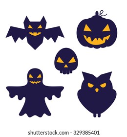 Vector Halloween icon set