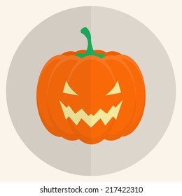 Vector halloween icons. Pumpkin