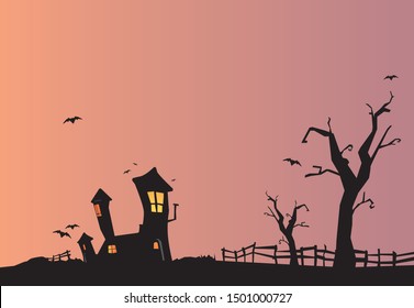 Vector of Halloween Illustration  Background Image