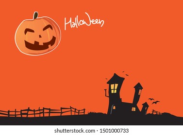 Vector of Halloween Illustration  Background Image