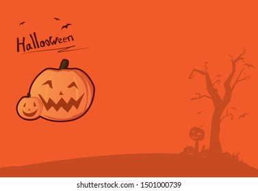 Vector of Halloween Illustration  Background Image