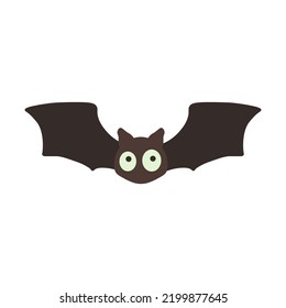 Vector Halloween illustration with bat. Use for event invitation,discount voucher,advertising,greeting card,logo,packaging,textile,web.