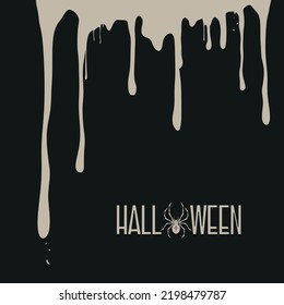 Vector halloween illustration. Spiderweb halloween.