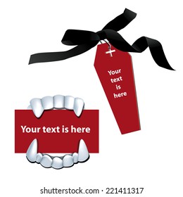 Vector of Halloween label